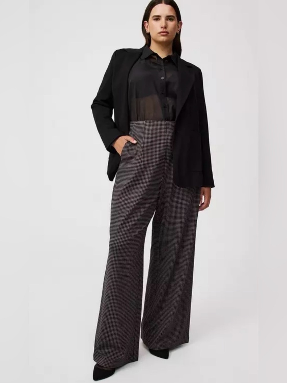 Pull-On Wide-Leg Lightweight Ponte Pant. 2X - Picture 7 of 11